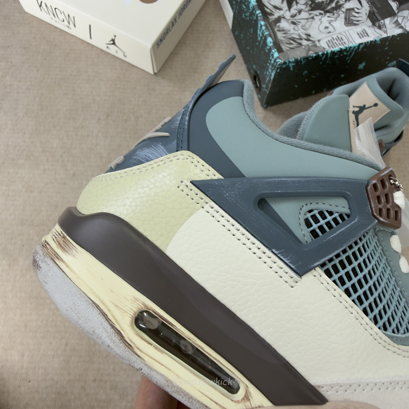 Air Jordan 4 Retro X Andrew Chiou Snorlax Custom (9) - www.newkick.vip